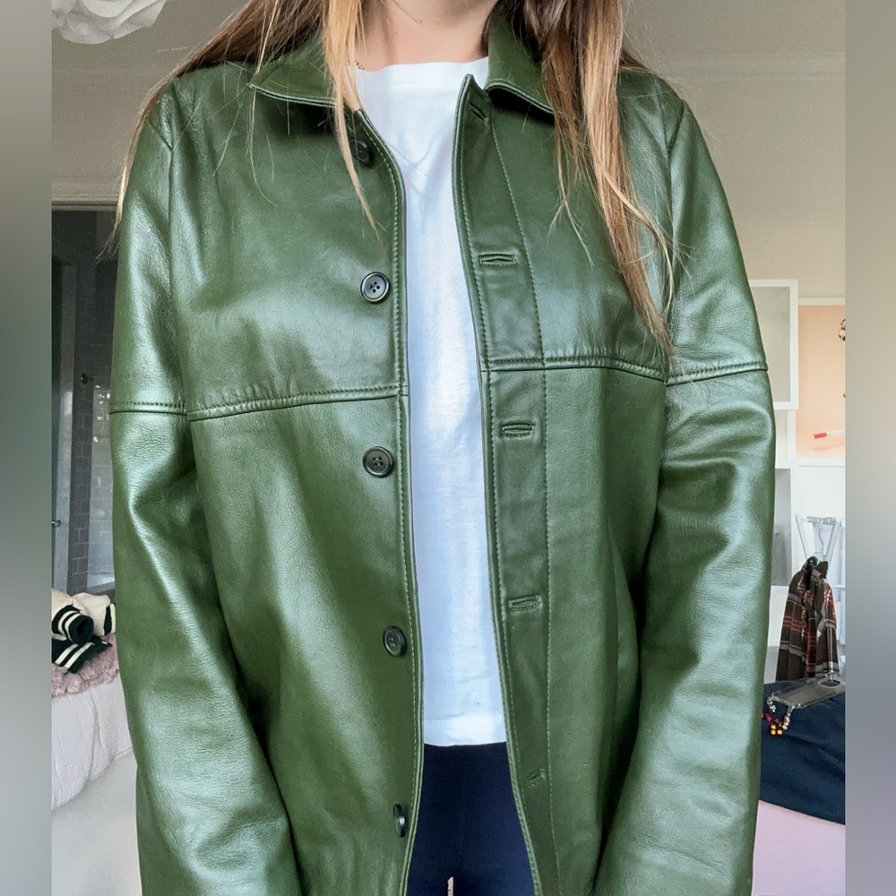 Reformation Veda Green Jacket